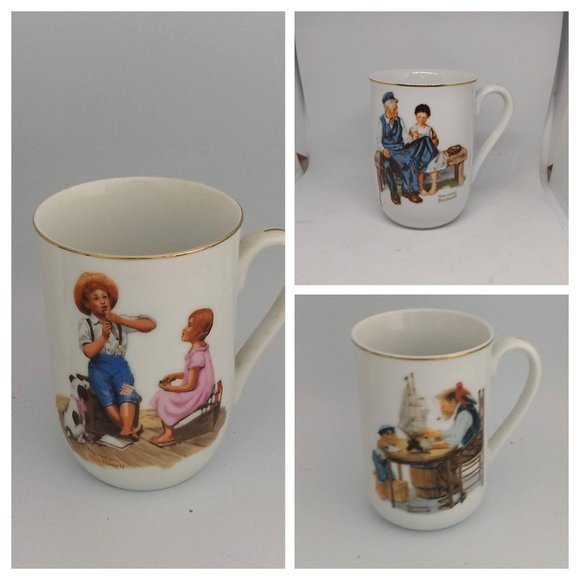 Lot of 3 NORMAN ROCKWELL 1982 Museum Collections, Inc- Daughter, Good Boy, Music - Picture 1 of 7